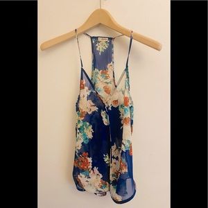 Sheer floral top!